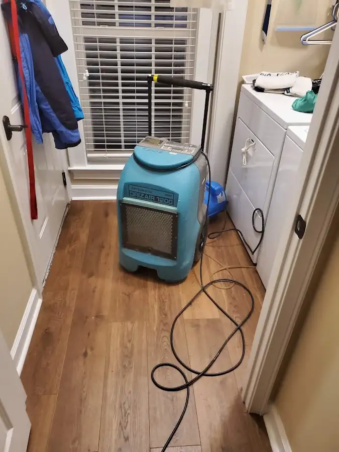 Commercial dehumidifier deployed for Flood Damage Cleanup in West Lealman