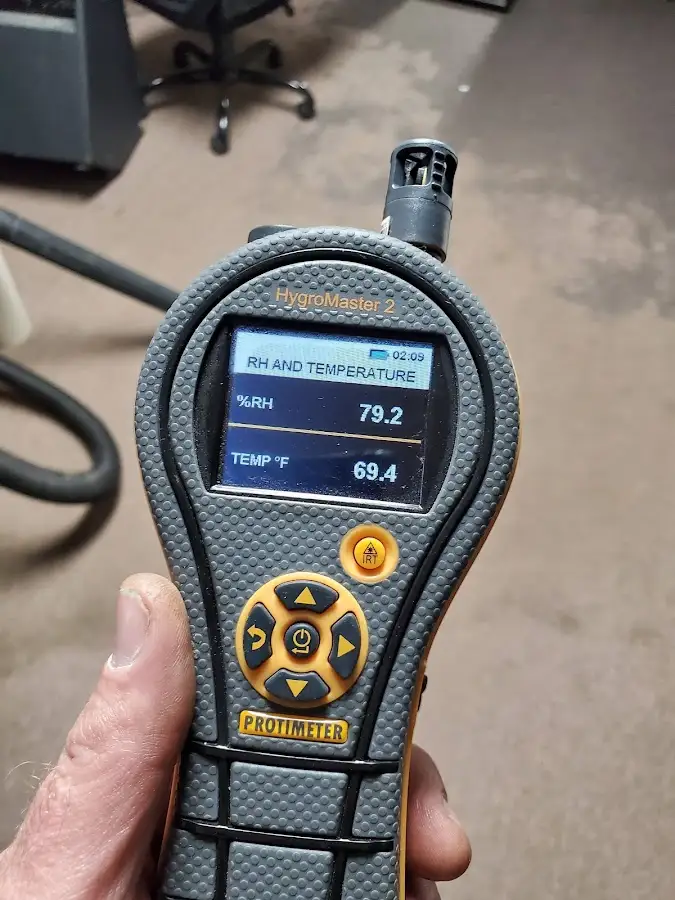 Moisture meter humidity assessment for Fire & Smoke Damage Restoration in West Lealman